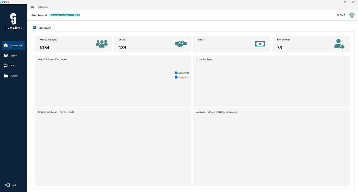 Payroll and HR System screenshot